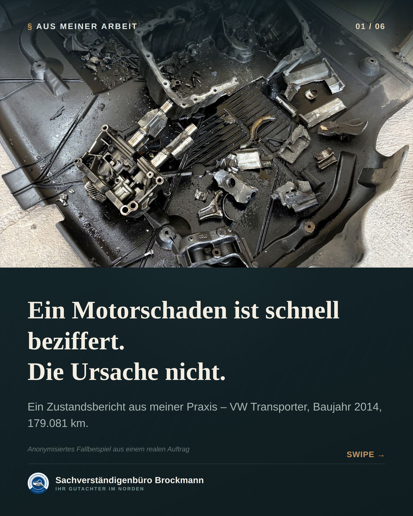 VW Transporter – Motorschaden und Schichtdickenmessung
