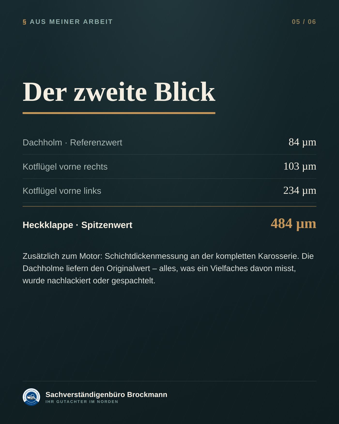 VW Transporter – Motorschaden und Schichtdickenmessung &ndash; Dokumentation Seite 5 von 6