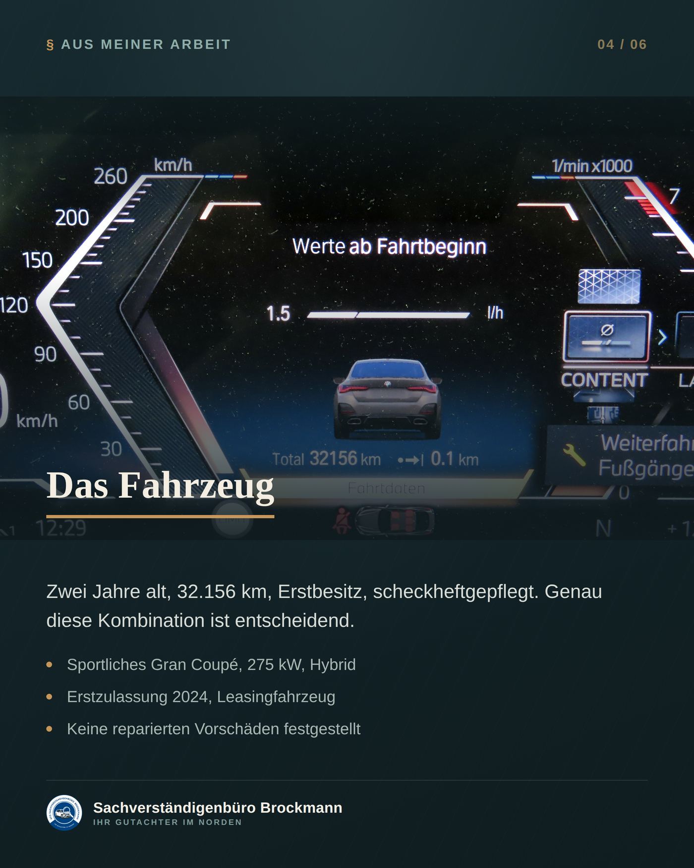 Merkantile Wertminderung nach Frontschaden an einem Gran Coupé &ndash; Dokumentation Seite 4 von 6