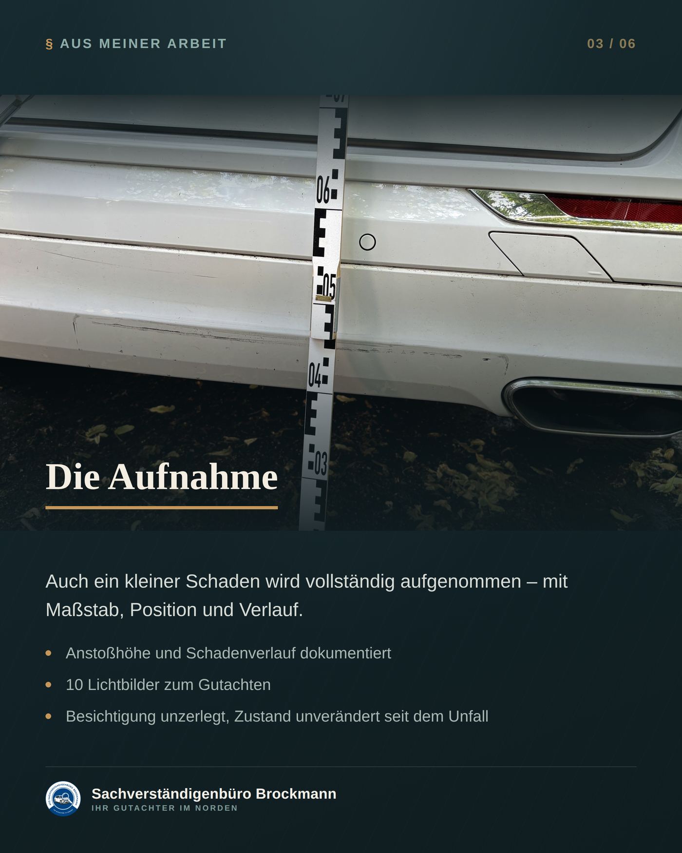 Kleiner Heckschaden am SUV – und trotzdem 19 Seiten Gutachten – Dokumentation Seite 3 von 6