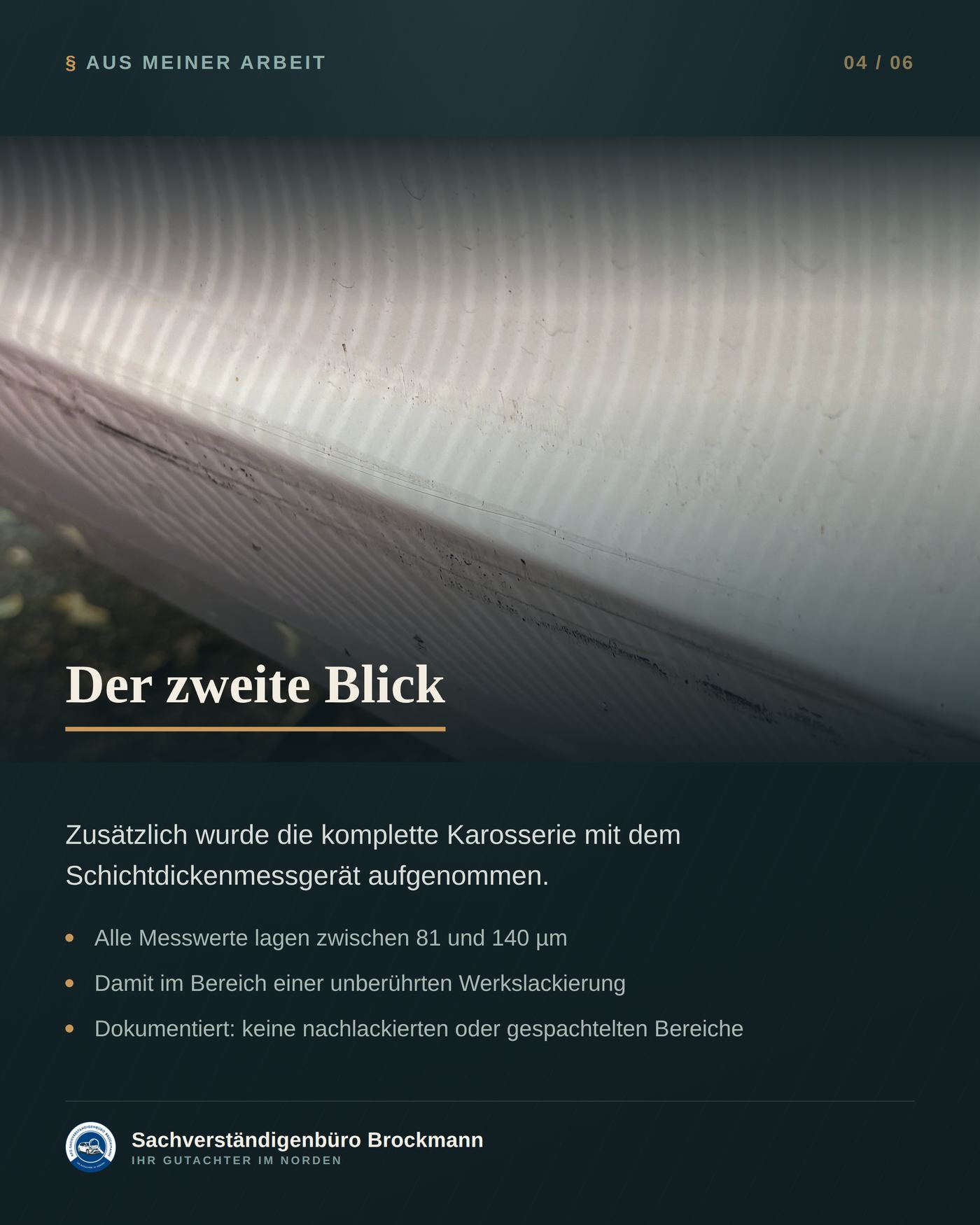 Kleiner Heckschaden am SUV – und trotzdem 19 Seiten Gutachten – Dokumentation Seite 4 von 6