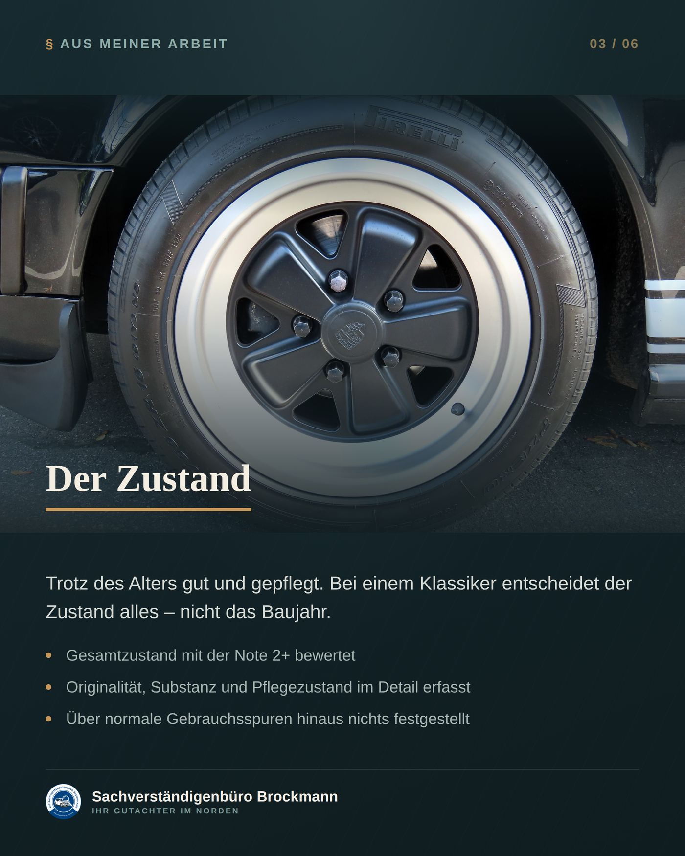 Oldtimer, 42 Jahre alt – Wertgutachten über 79.500 € – Dokumentation Seite 3 von 6
