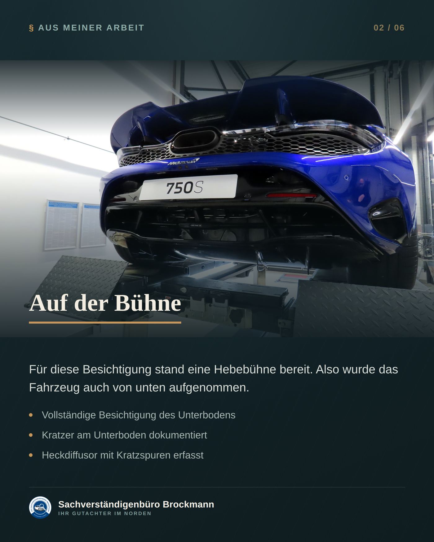 Supersportwagen für 320.000 € – Wertgutachten mit drei Mängeln &ndash; Dokumentation Seite 2 von 6