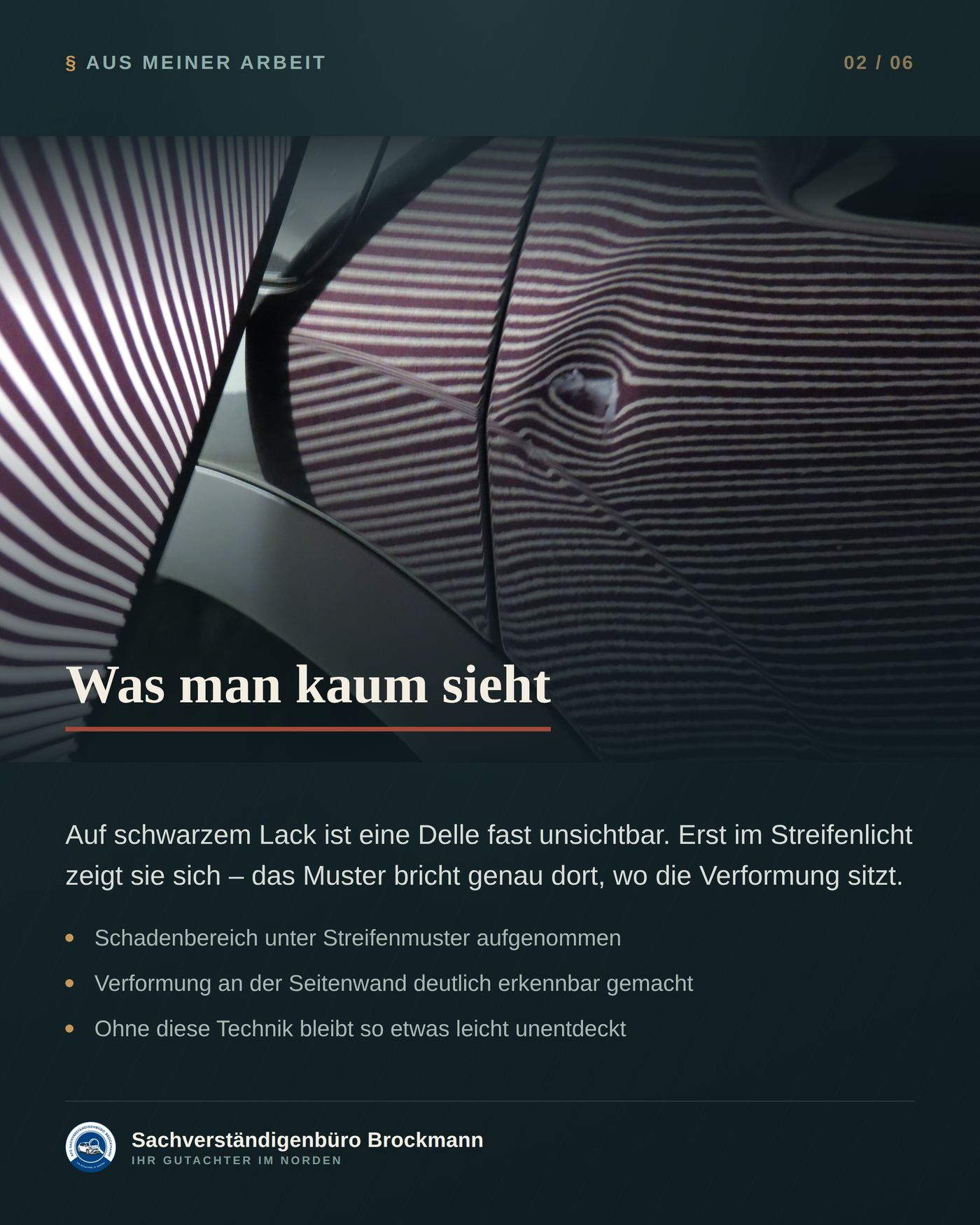 Kompakt-SUV, sieben Monate alt – Schaden am fast neuen Fahrzeug – Dokumentation Seite 2 von 6