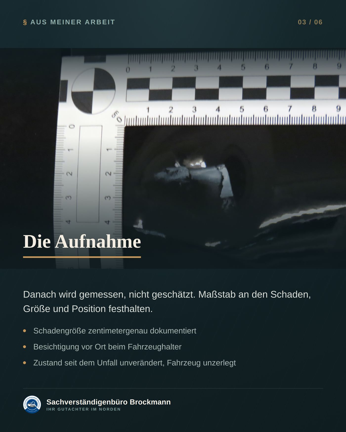 Kompakt-SUV, sieben Monate alt – Schaden am fast neuen Fahrzeug – Dokumentation Seite 3 von 6