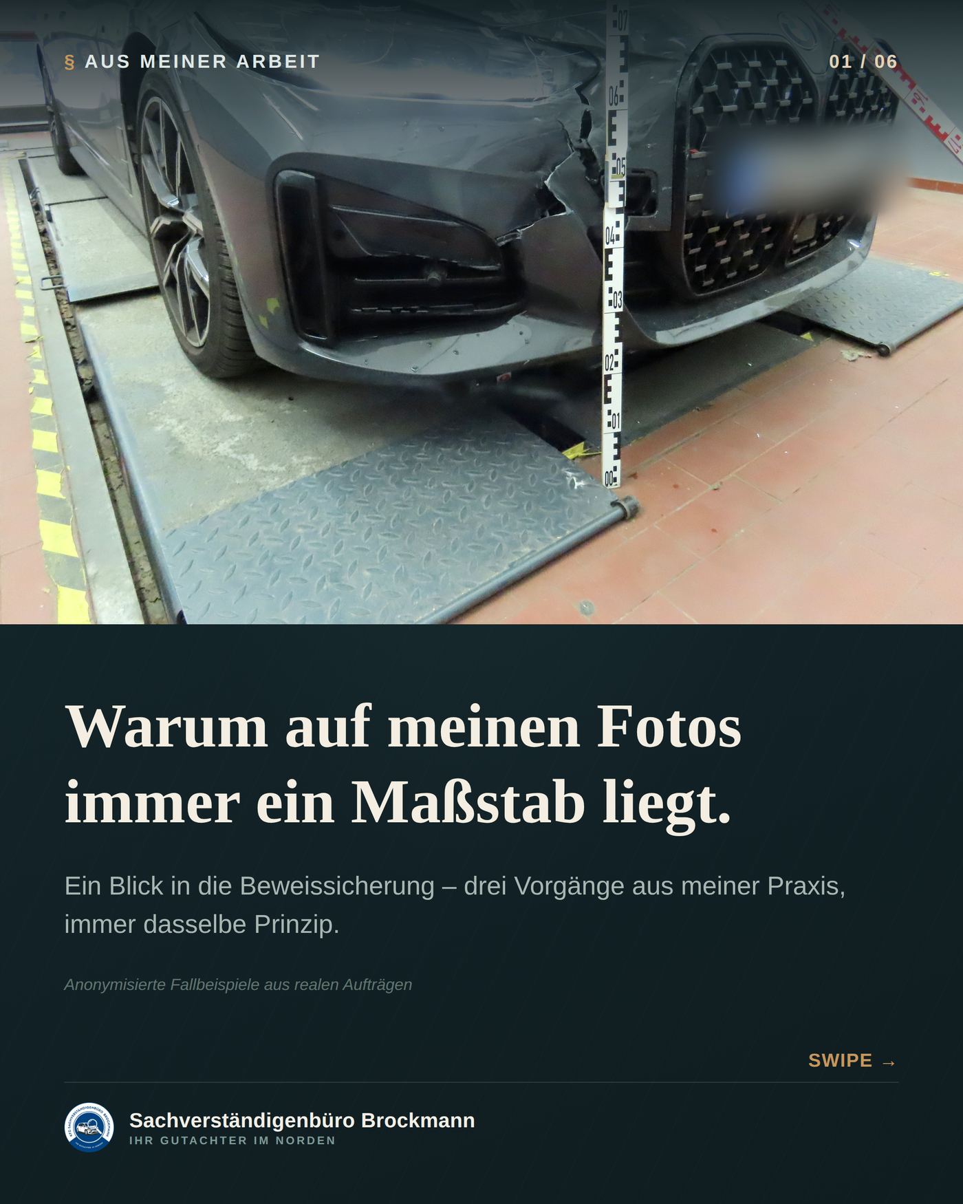 Beweissicherung – warum auf jedem meiner Fotos ein Maßstab liegt