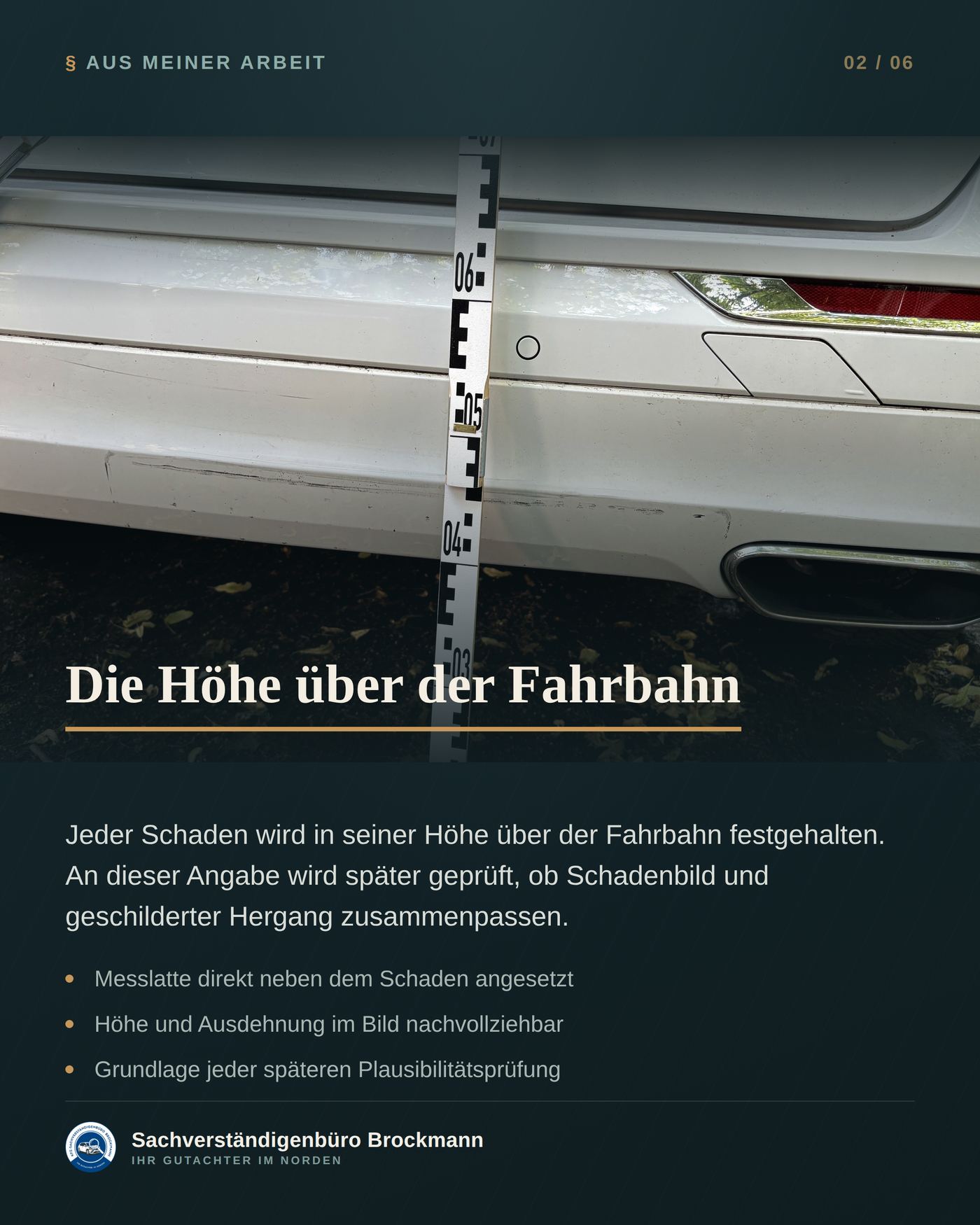 Beweissicherung – warum auf jedem meiner Fotos ein Maßstab liegt &ndash; Dokumentation Seite 2 von 6