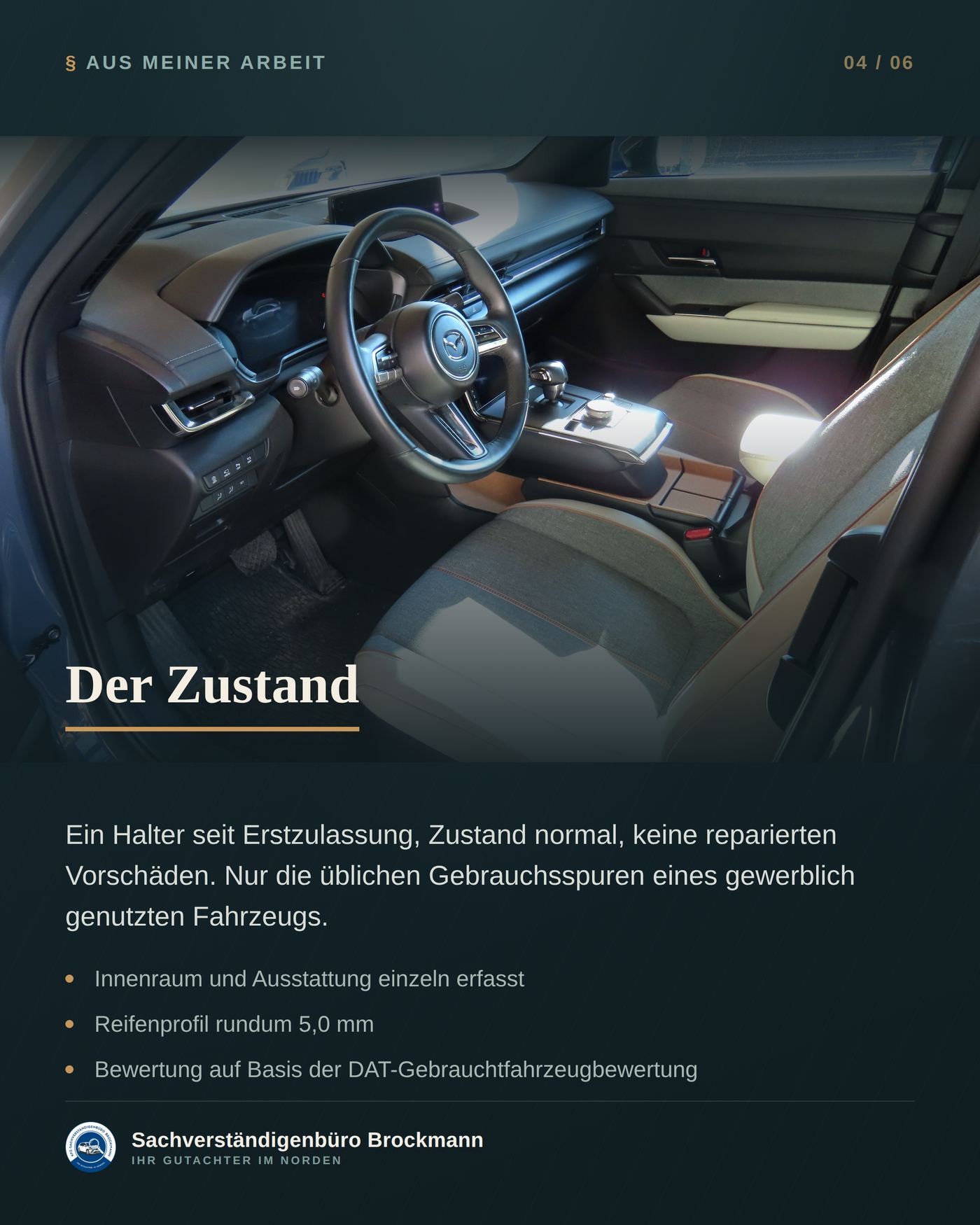 Elektro und Verbrenner – zwei Wertermittlungen im Fuhrpark – Dokumentation Seite 4 von 6