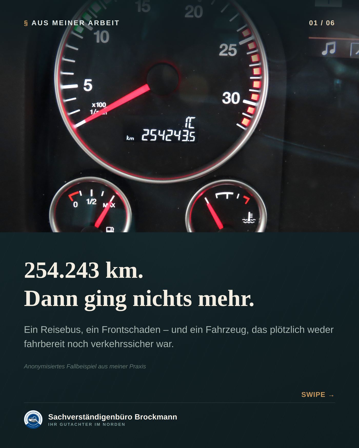 NEOPLAN-Reisebus – Frontschaden und Phantomkalkulation