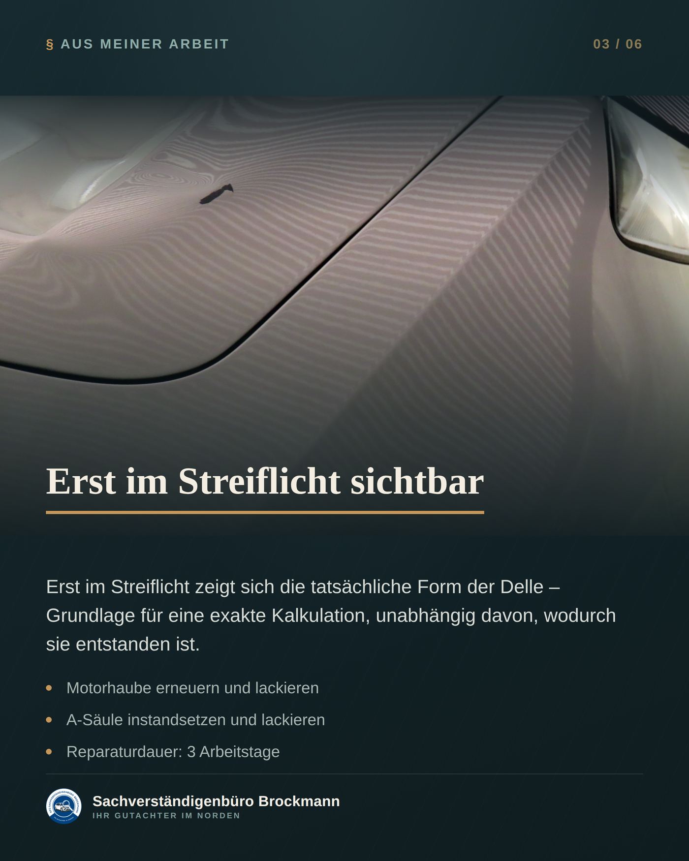 VW Touran – Schneedruckschaden ohne beteiligtes Fahrzeug &ndash; Dokumentation Seite 3 von 6