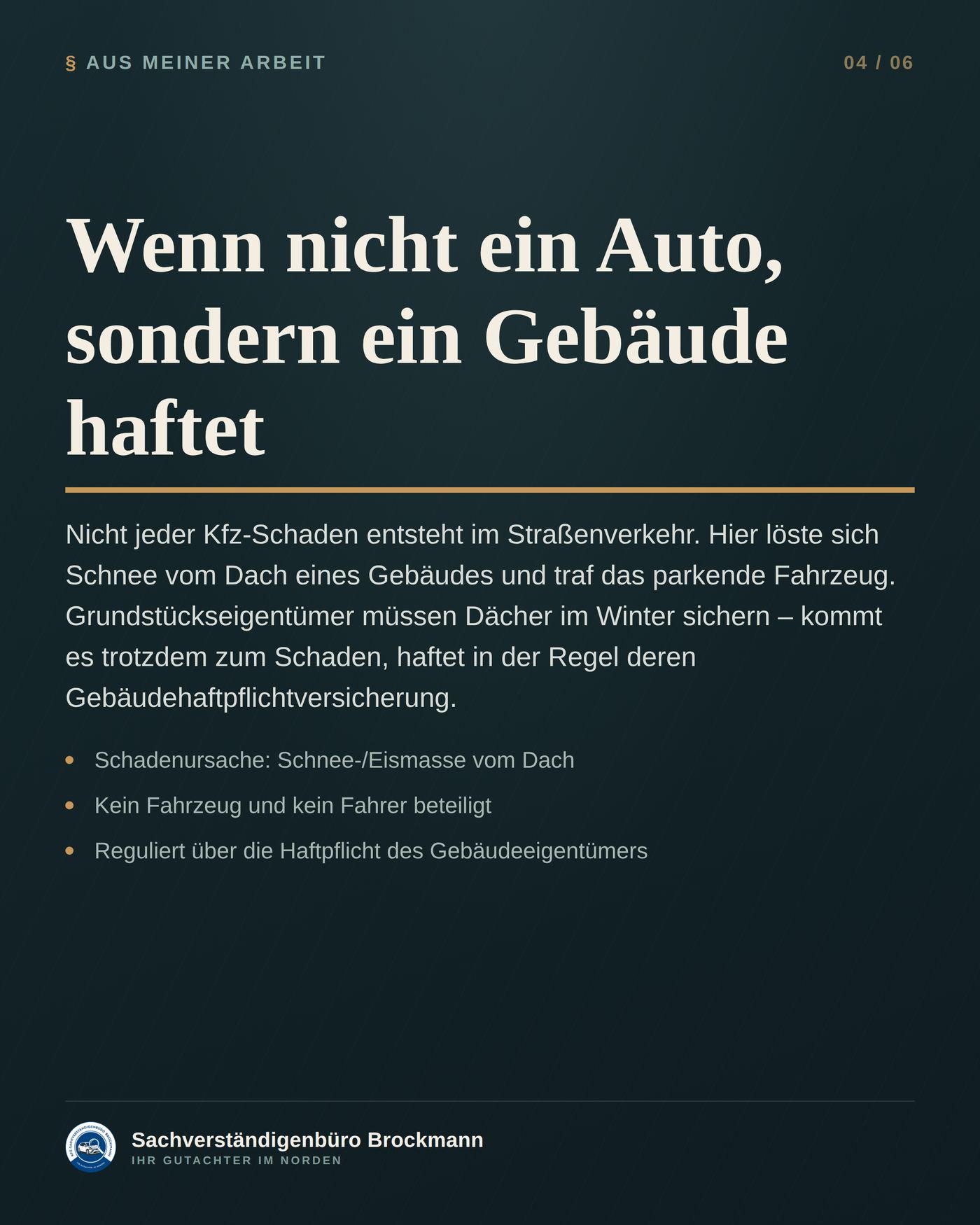 VW Touran – Schneedruckschaden ohne beteiligtes Fahrzeug &ndash; Dokumentation Seite 4 von 6