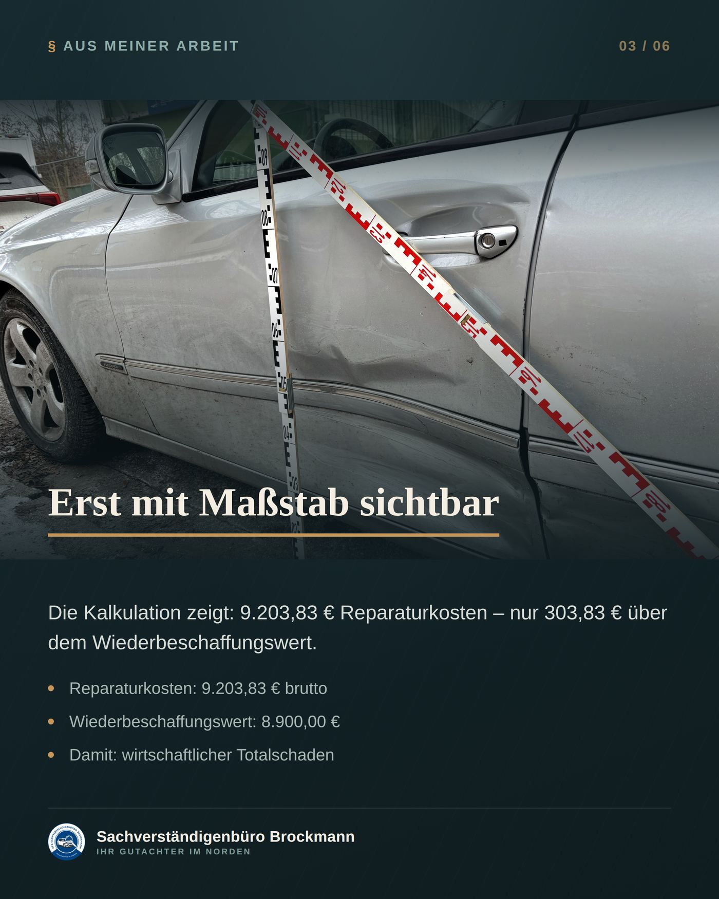Mercedes E 230 – woher der Wiederbeschaffungswert wirklich kommt – Dokumentation Seite 3 von 6