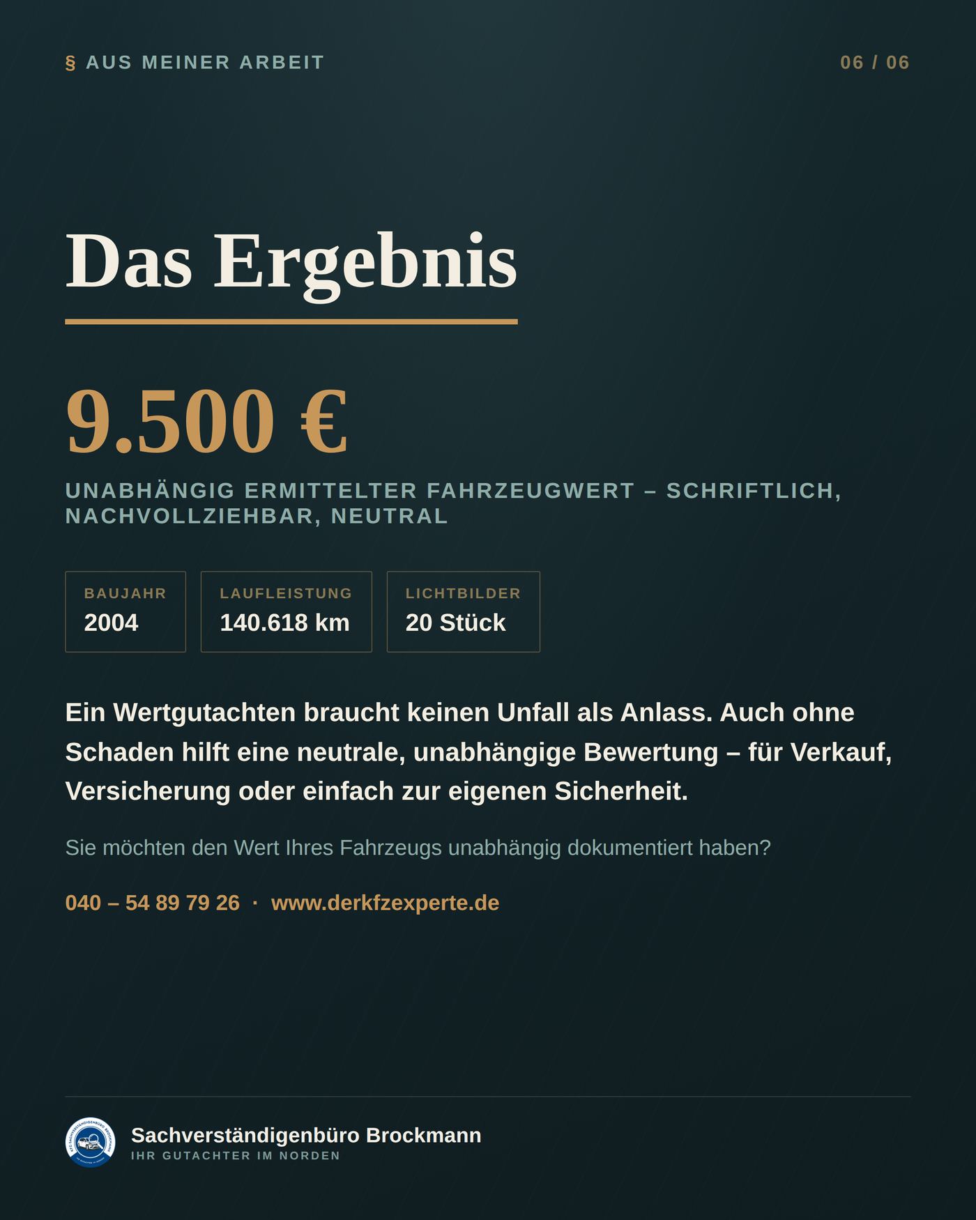 MINI Cooper Cabrio – Wertgutachten ganz ohne Unfall – Dokumentation Seite 6 von 6