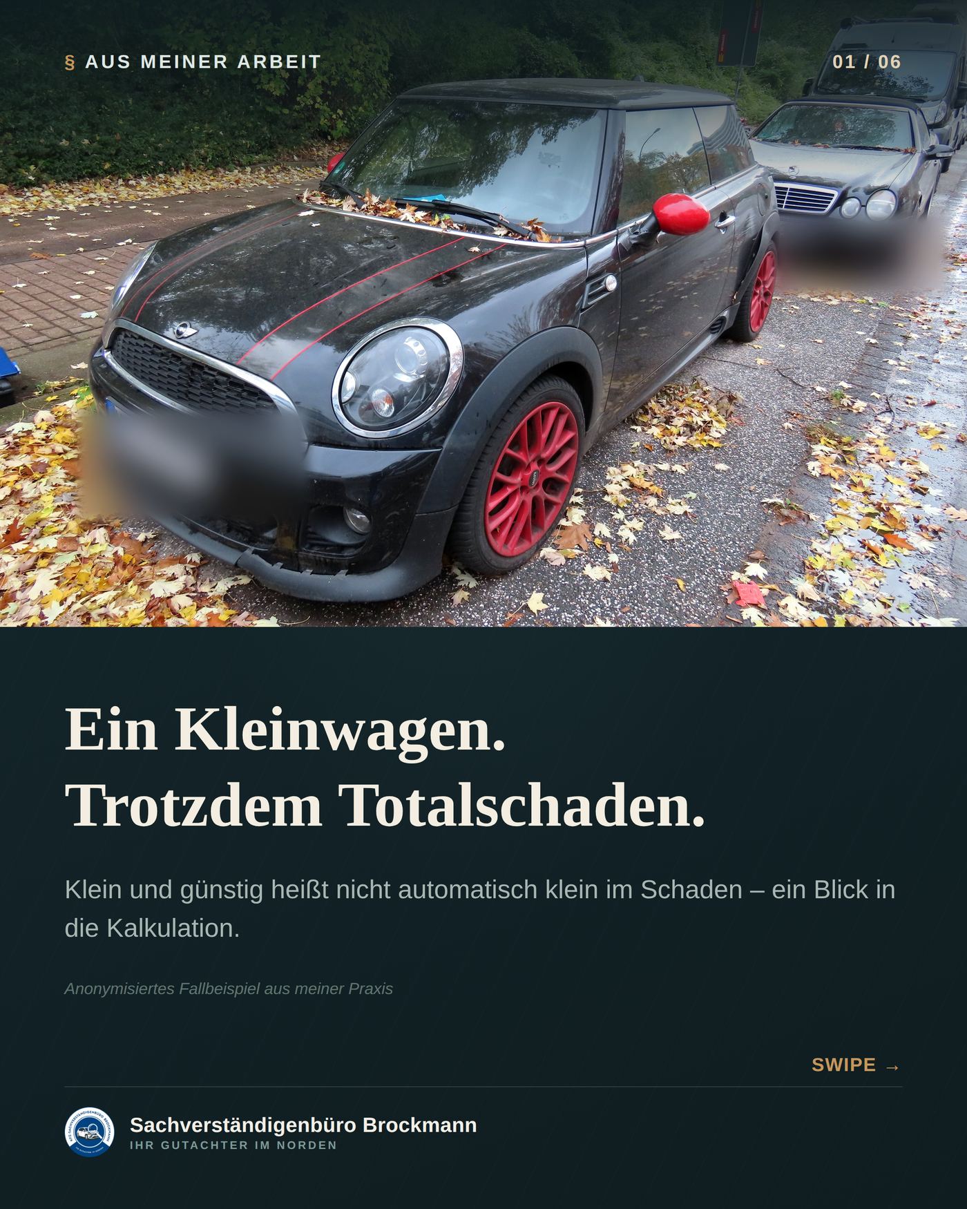 MINI One – Kleinwagen mit wirtschaftlichem Totalschaden