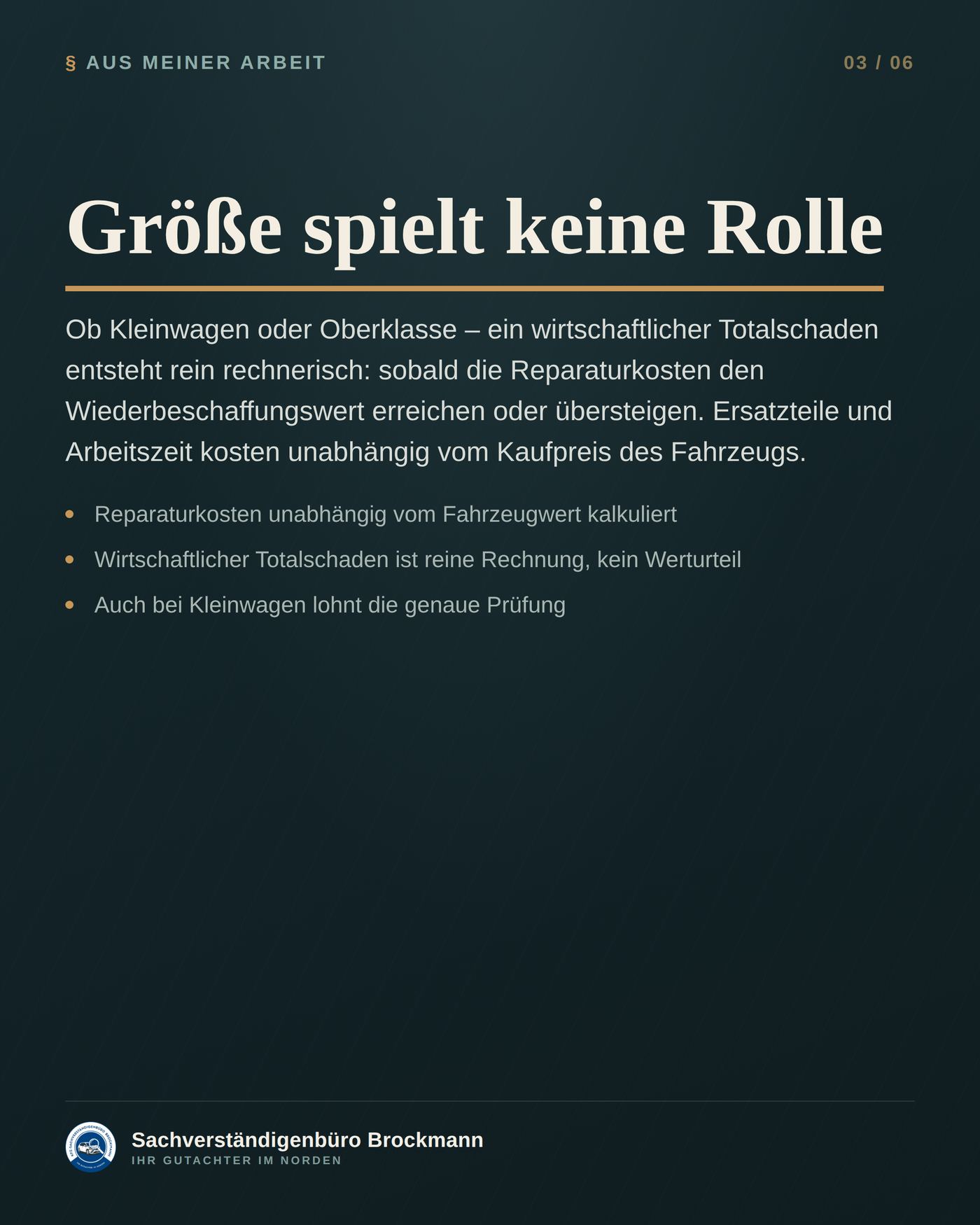 MINI One – Kleinwagen mit wirtschaftlichem Totalschaden – Dokumentation Seite 3 von 6