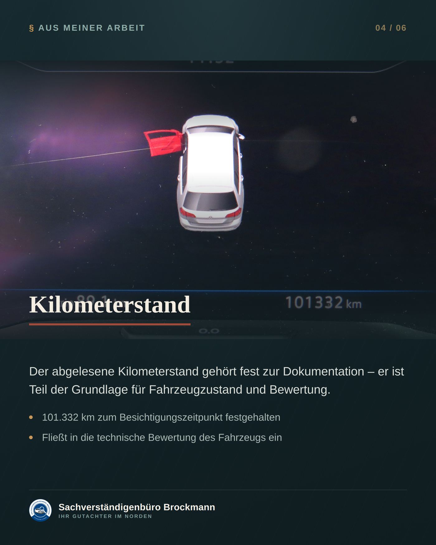 Auffahrschaden – warum die Versicherung weniger zahlt als kalkuliert – Dokumentation Seite 4 von 6