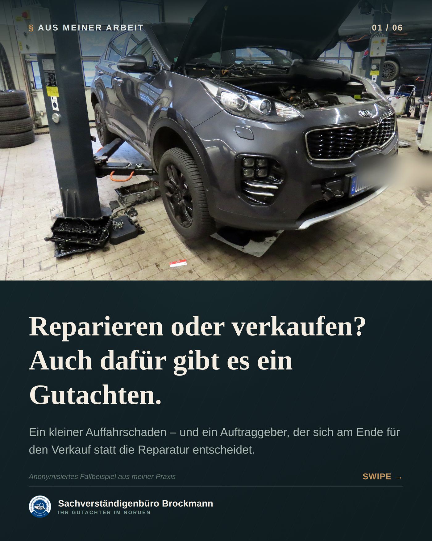 Kia Sportage – Restwertermittlung ohne Totalschaden