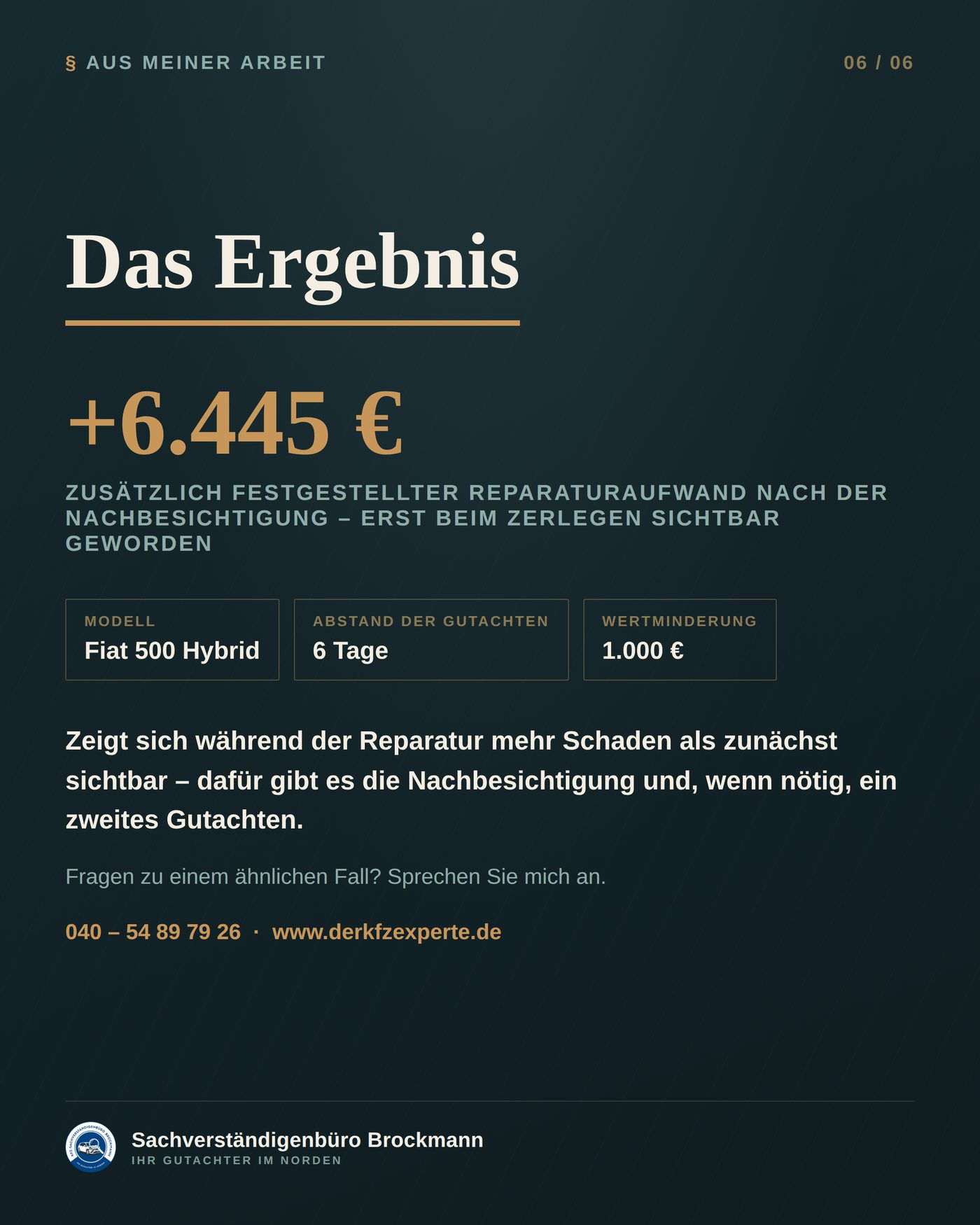 Fiat 500 Hybrid – die Nachbesichtigung, die 6.445 € mehr ergab &ndash; Dokumentation Seite 4 von 4