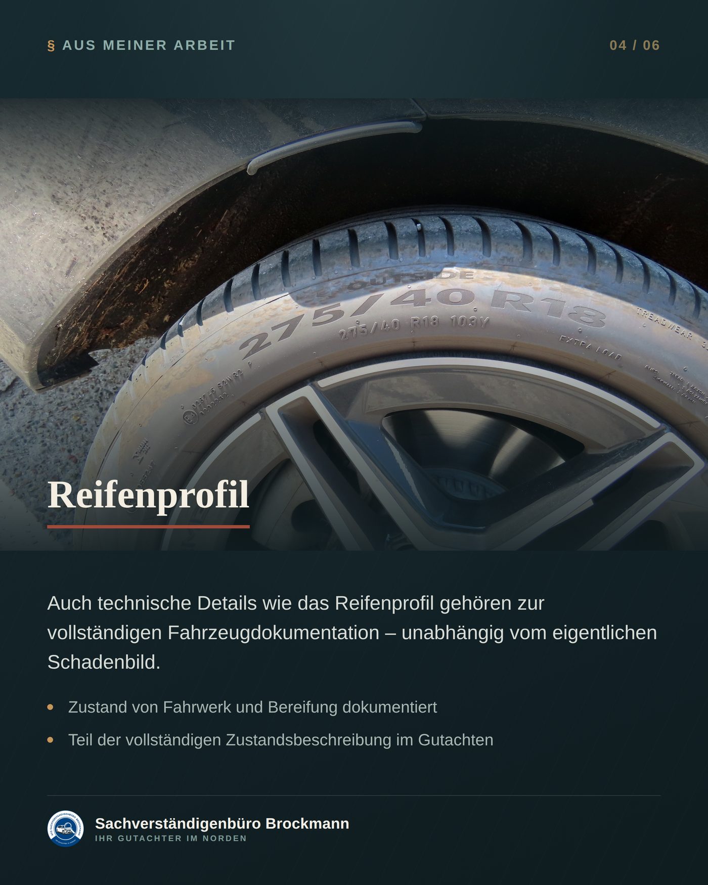 Firmenfahrzeug – fremdverschuldet auch auf dem eigenen Betriebshof – Dokumentation Seite 4 von 6