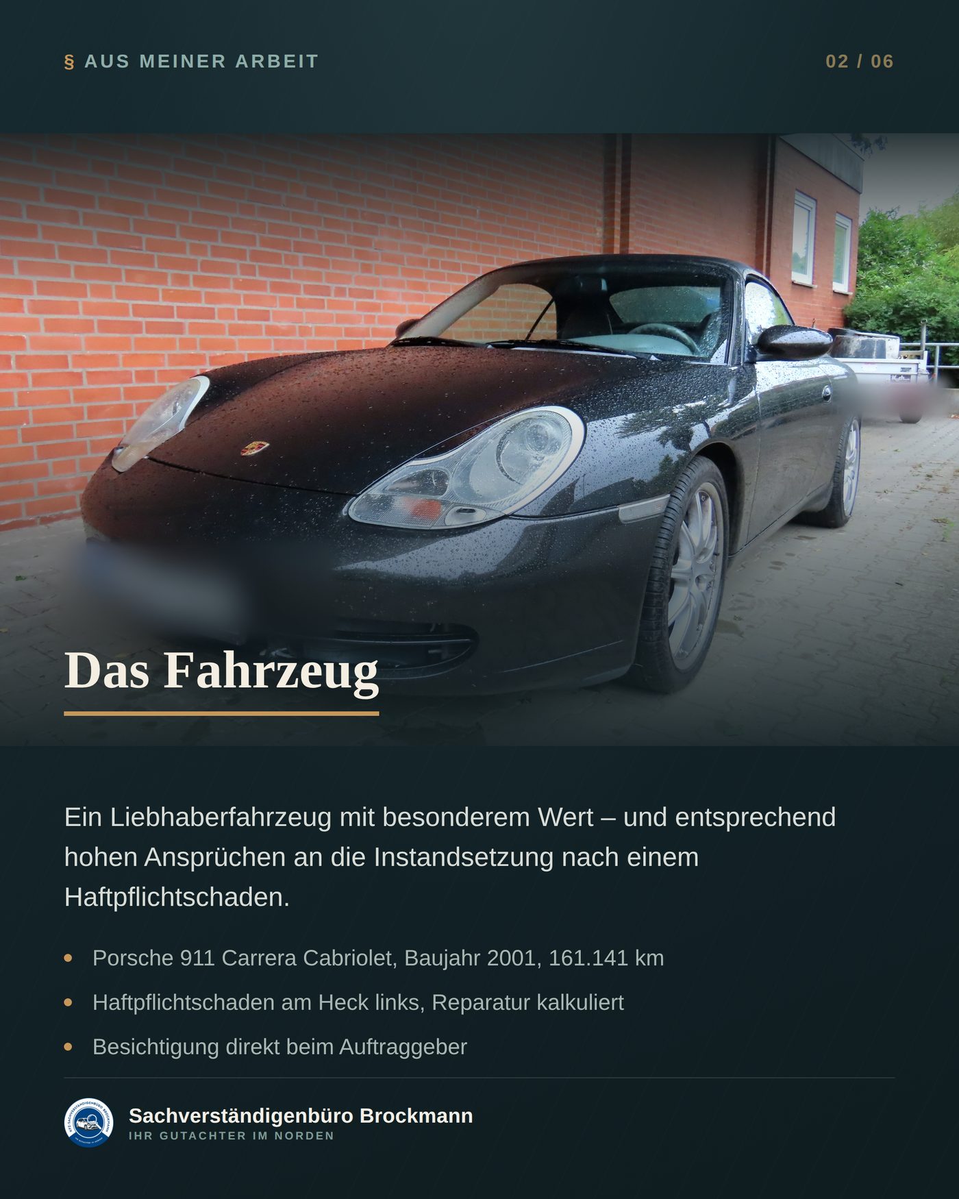 Porsche 911 Cabrio – Einspruch gegen die Kürzung der Versicherung – Dokumentation Seite 2 von 6