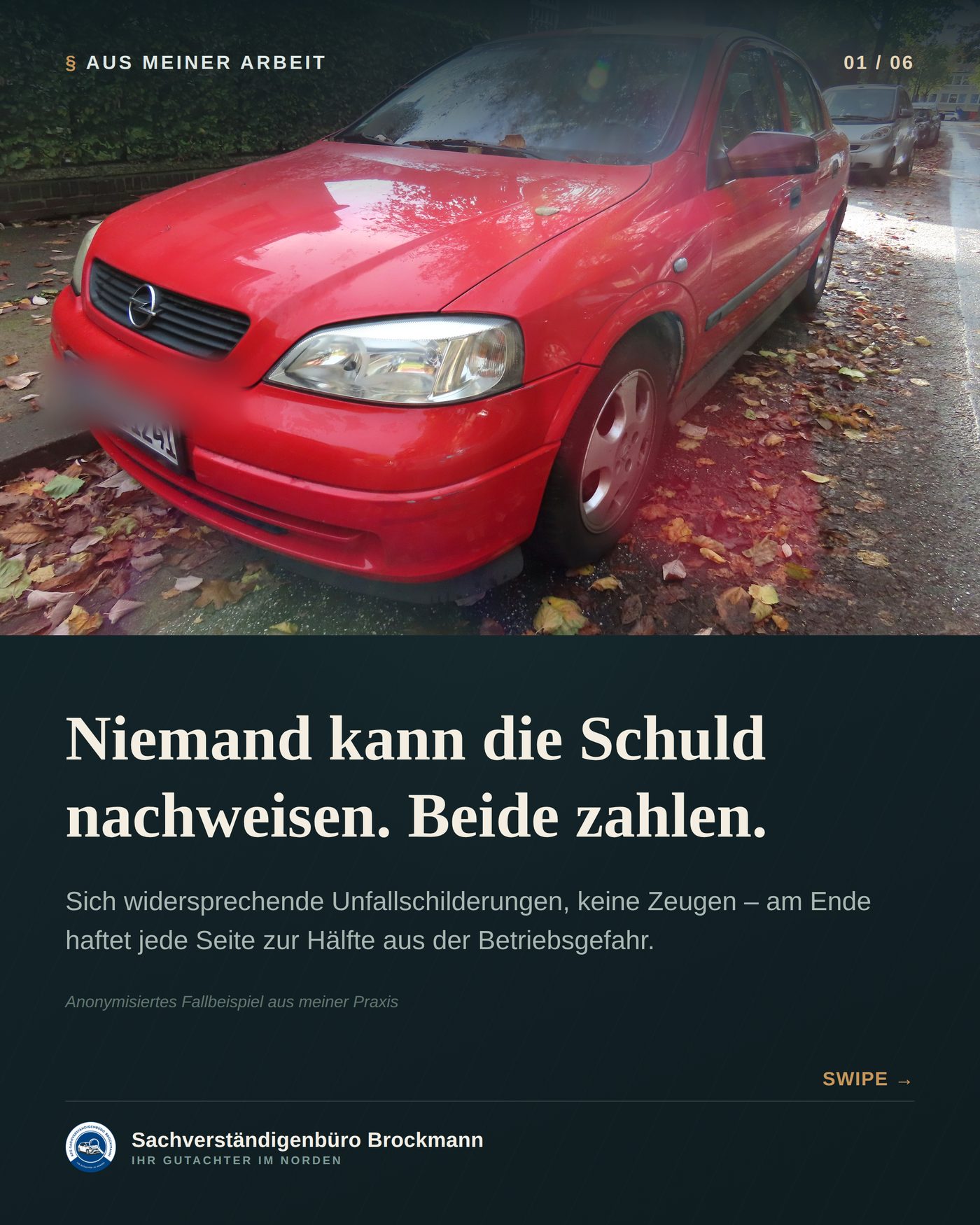 Opel Astra – Betriebsgefahr und hälftige Mithaftung