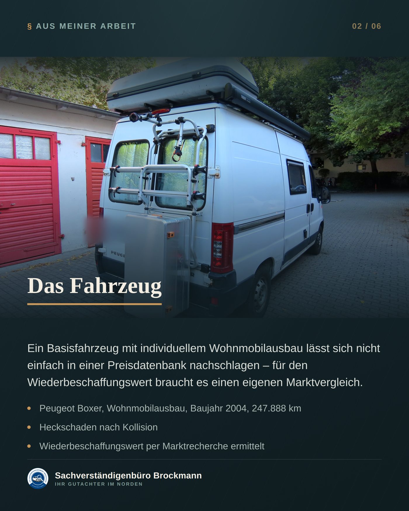 Peugeot Boxer mit Wohnmobilausbau – Wert per Marktrecherche – Dokumentation Seite 2 von 6