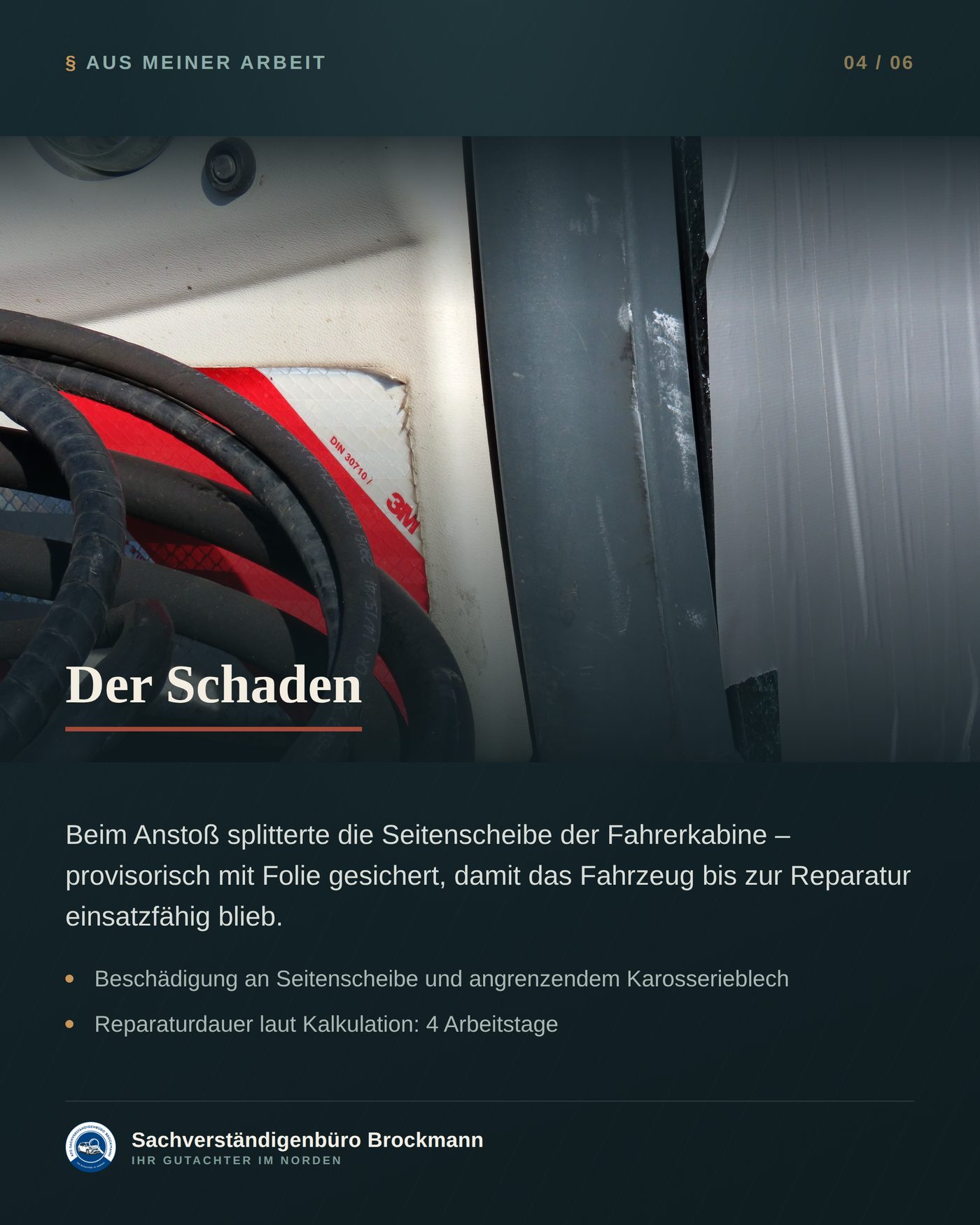 Kommunale Kehrmaschine – Sonderfahrzeug, normale Begutachtung &ndash; Dokumentation Seite 4 von 5