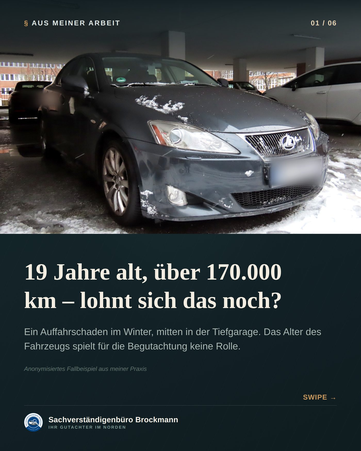 Lexus IS250 – 19 Jahre alt, dieselbe Sorgfalt