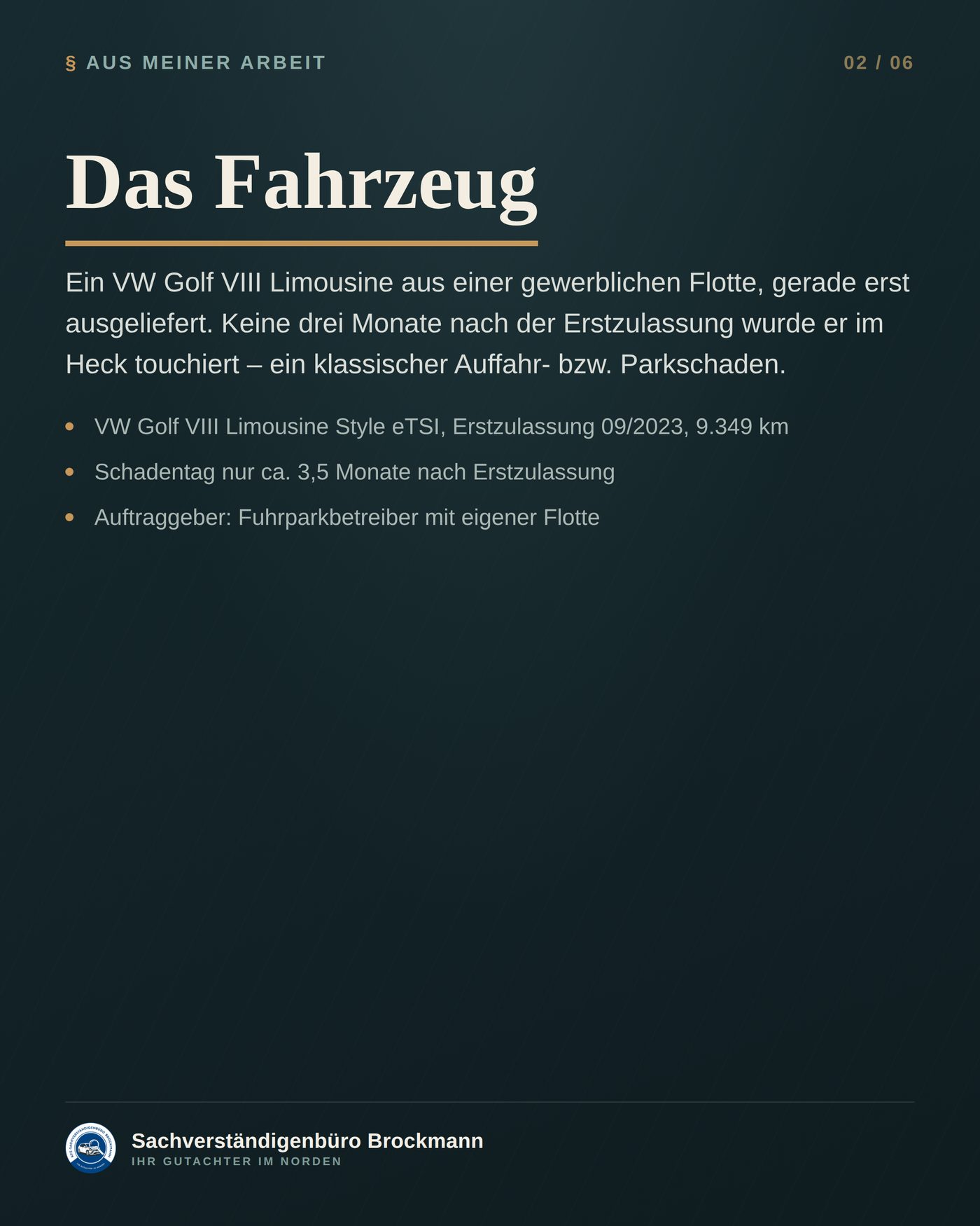 Firmenwagen nach drei Monaten – Wertminderung trotz Reparatur &ndash; Dokumentation Seite 2 von 6