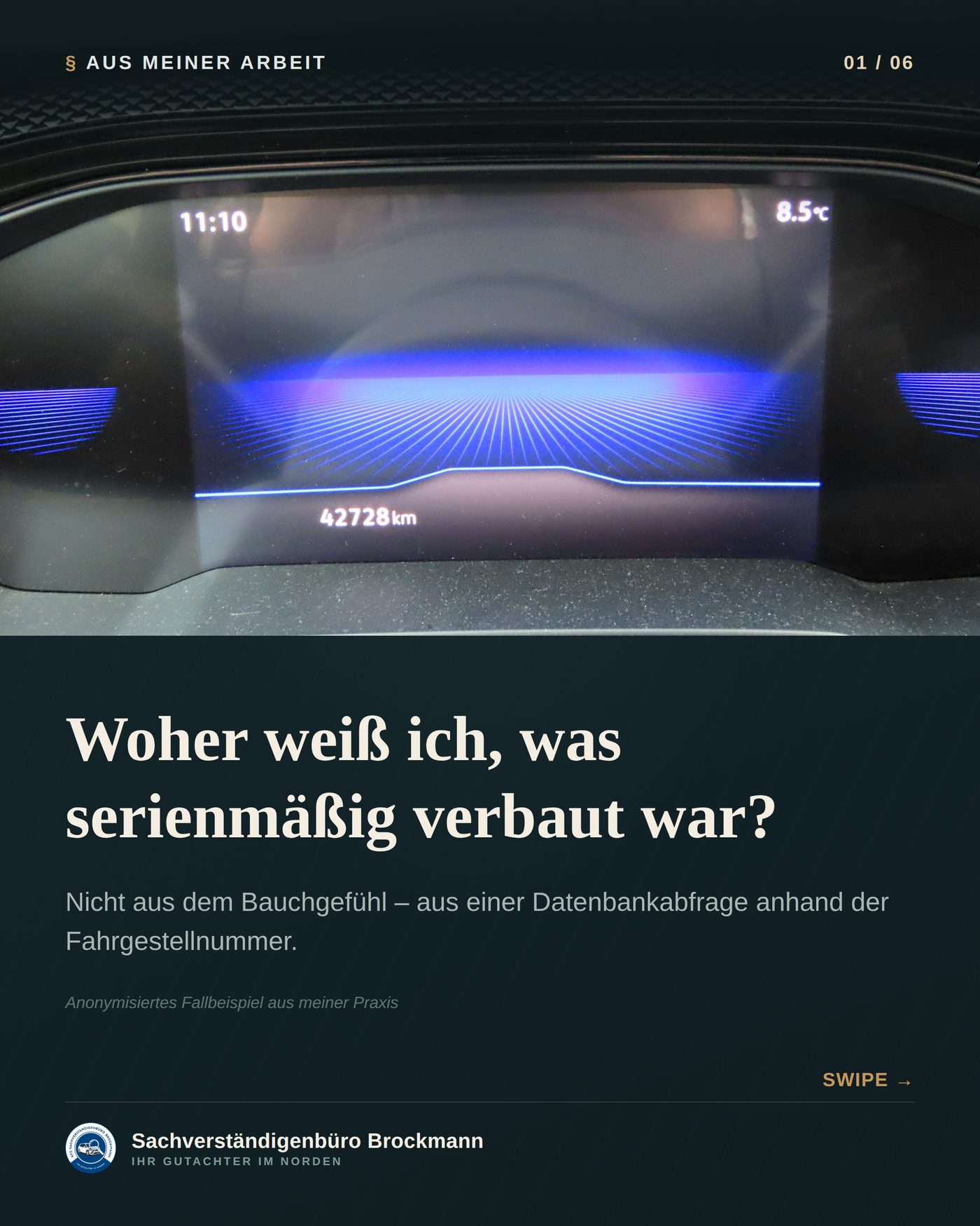 Firmenwagen – die Fahrgestellnummer als Grundlage der Kalkulation