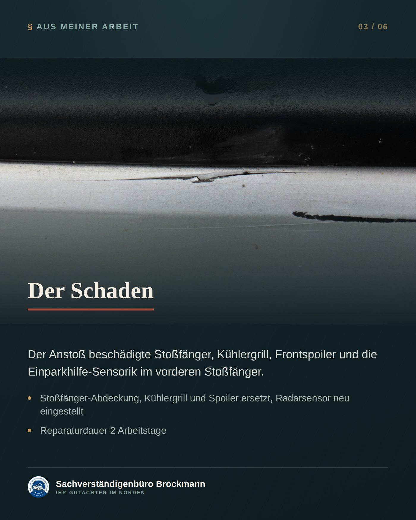 Firmenwagen – die Fahrgestellnummer als Grundlage der Kalkulation &ndash; Dokumentation Seite 3 von 6