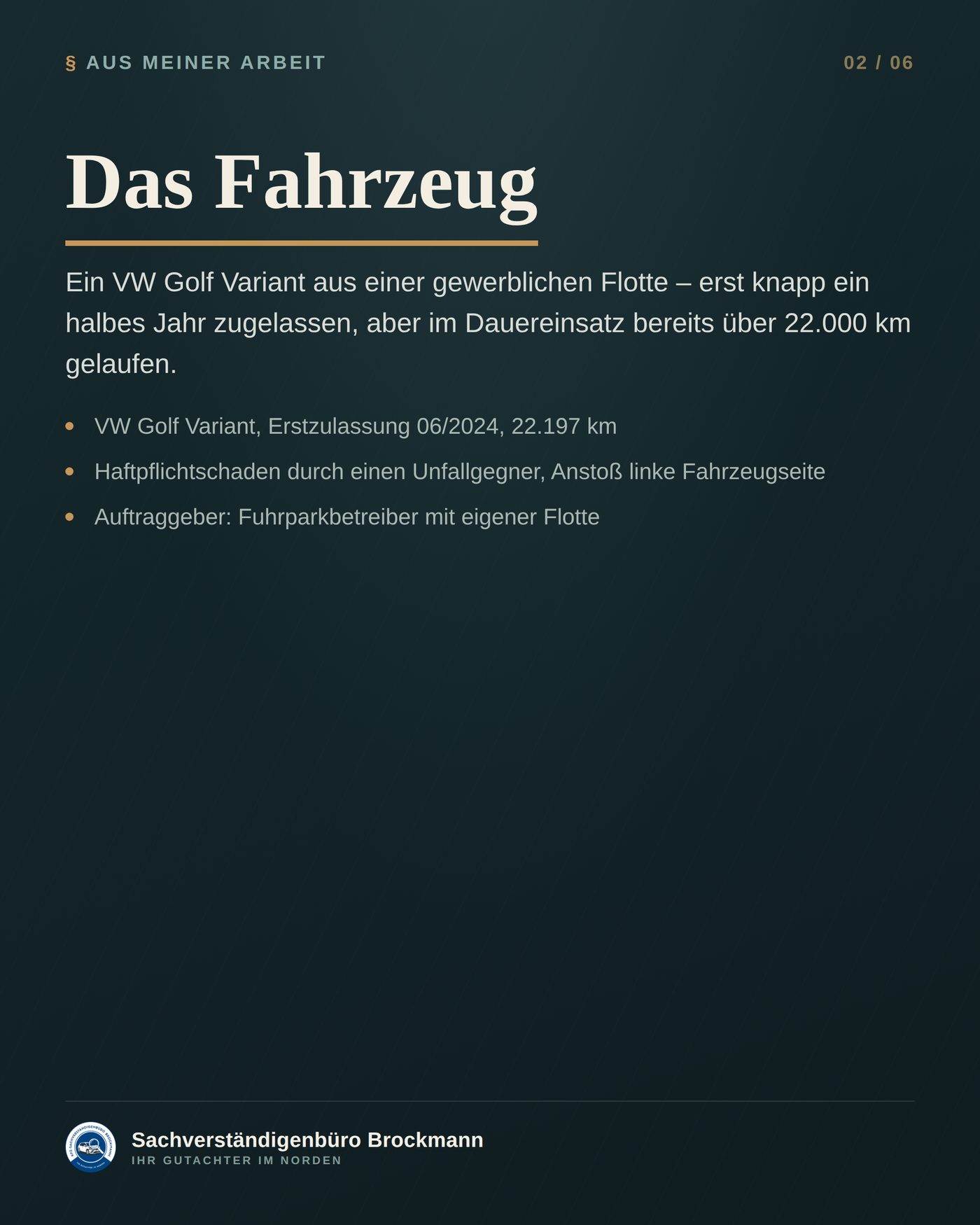 Kombi im Flottendienst – die Werbebeschriftung gehört dazu – Dokumentation Seite 2 von 6