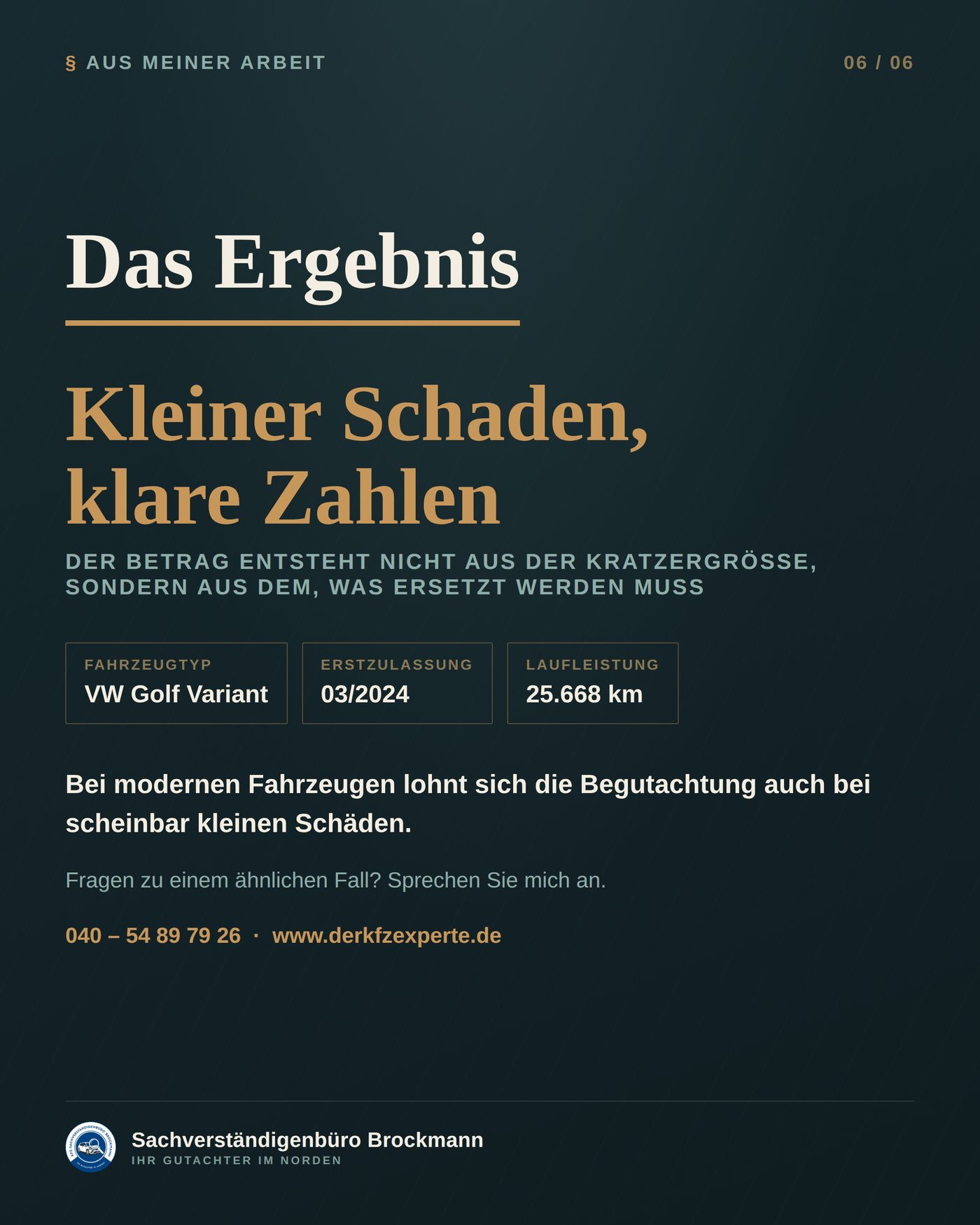 Firmenwagen – sieht aus wie ein Kratzer, kostet 2.724 Euro &ndash; Dokumentation Seite 6 von 6