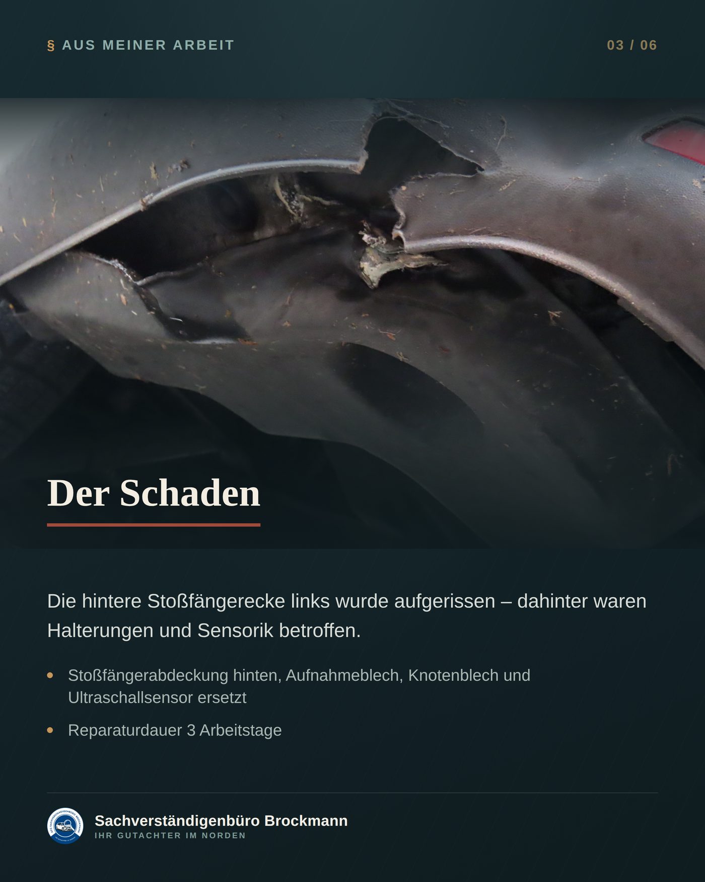 Transporter – Altschäden benennen und sauber abgrenzen – Dokumentation Seite 3 von 6