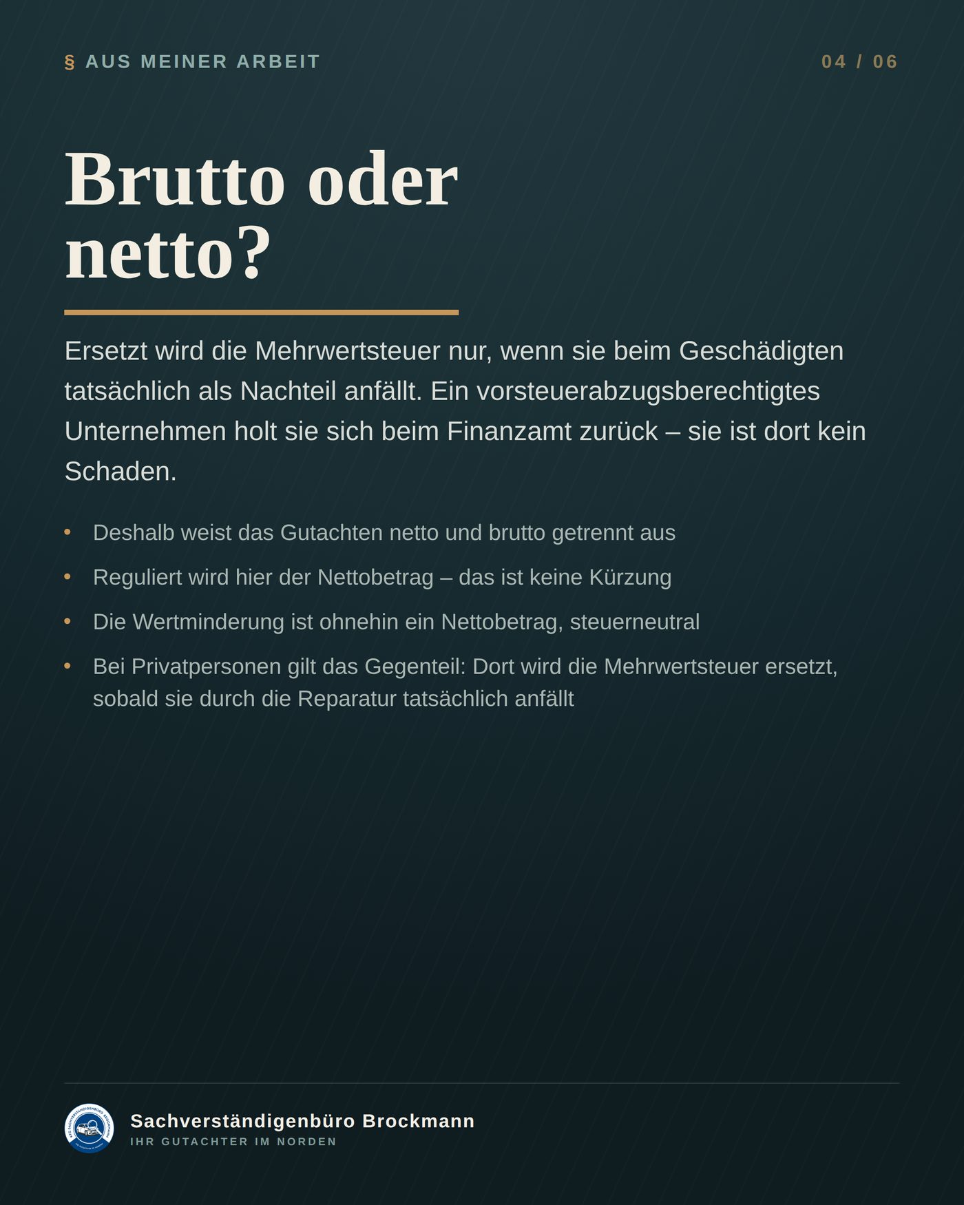 VW Polo im Fuhrpark – warum hier netto erstattet wird – Dokumentation Seite 4 von 6