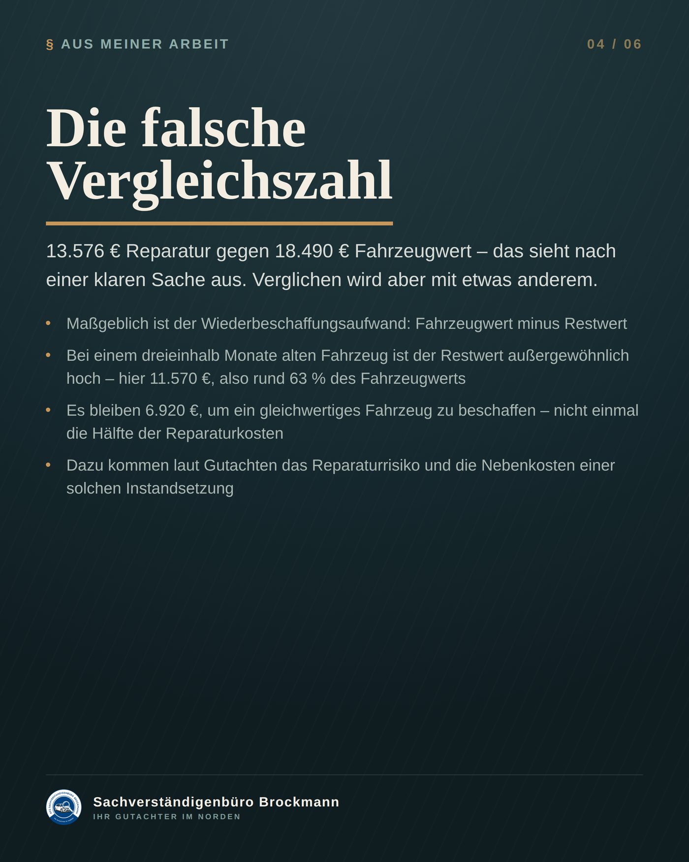 VW Polo, fast neu – Totalschaden trotz günstigerer Reparatur &ndash; Dokumentation Seite 4 von 6