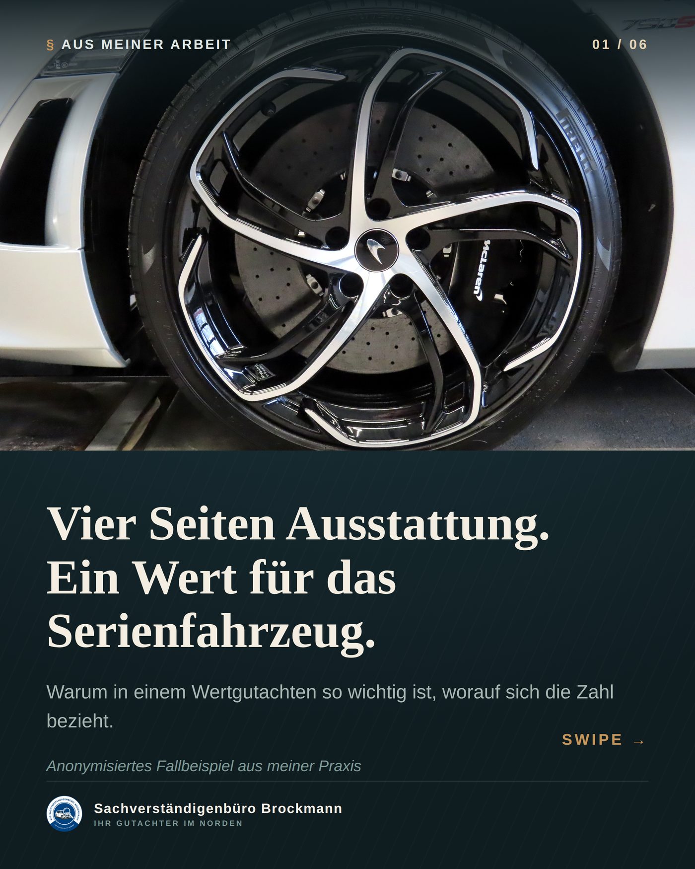McLaren 750S Spider – Wertgutachten über 312.000 €