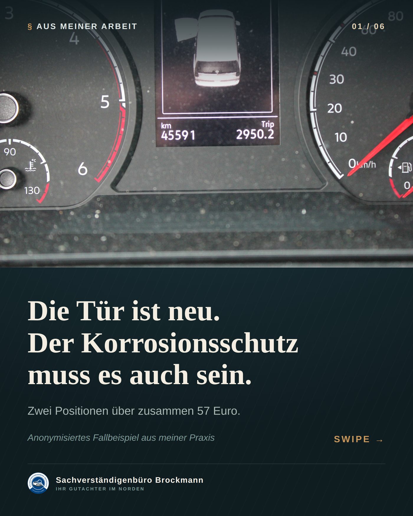 VW Caddy Cargo – 57 € Korrosionsschutz, die niemand sieht