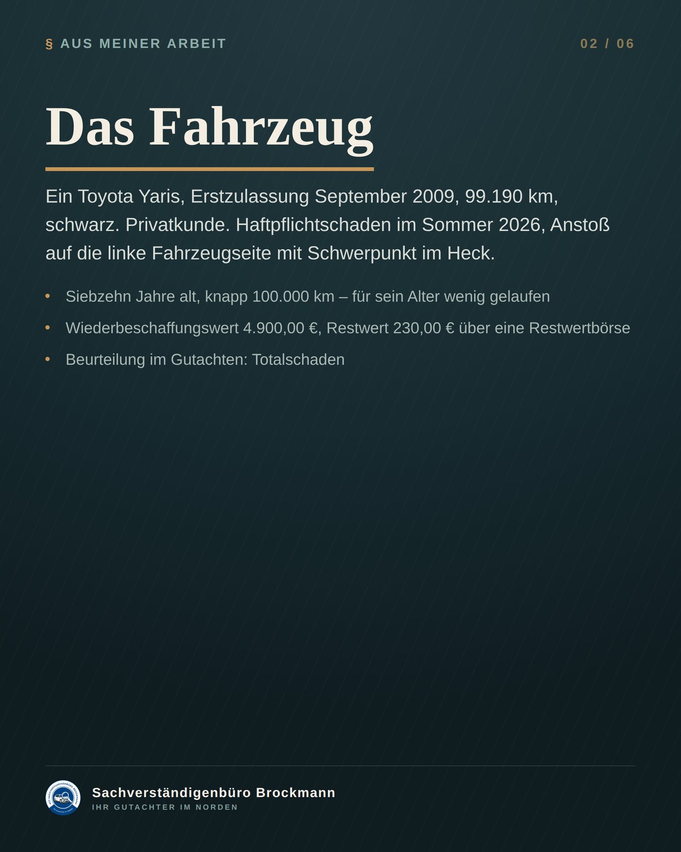 Toyota Yaris – ein Blechteil, ein Drittel des Fahrzeugwerts – Dokumentation Seite 2 von 6