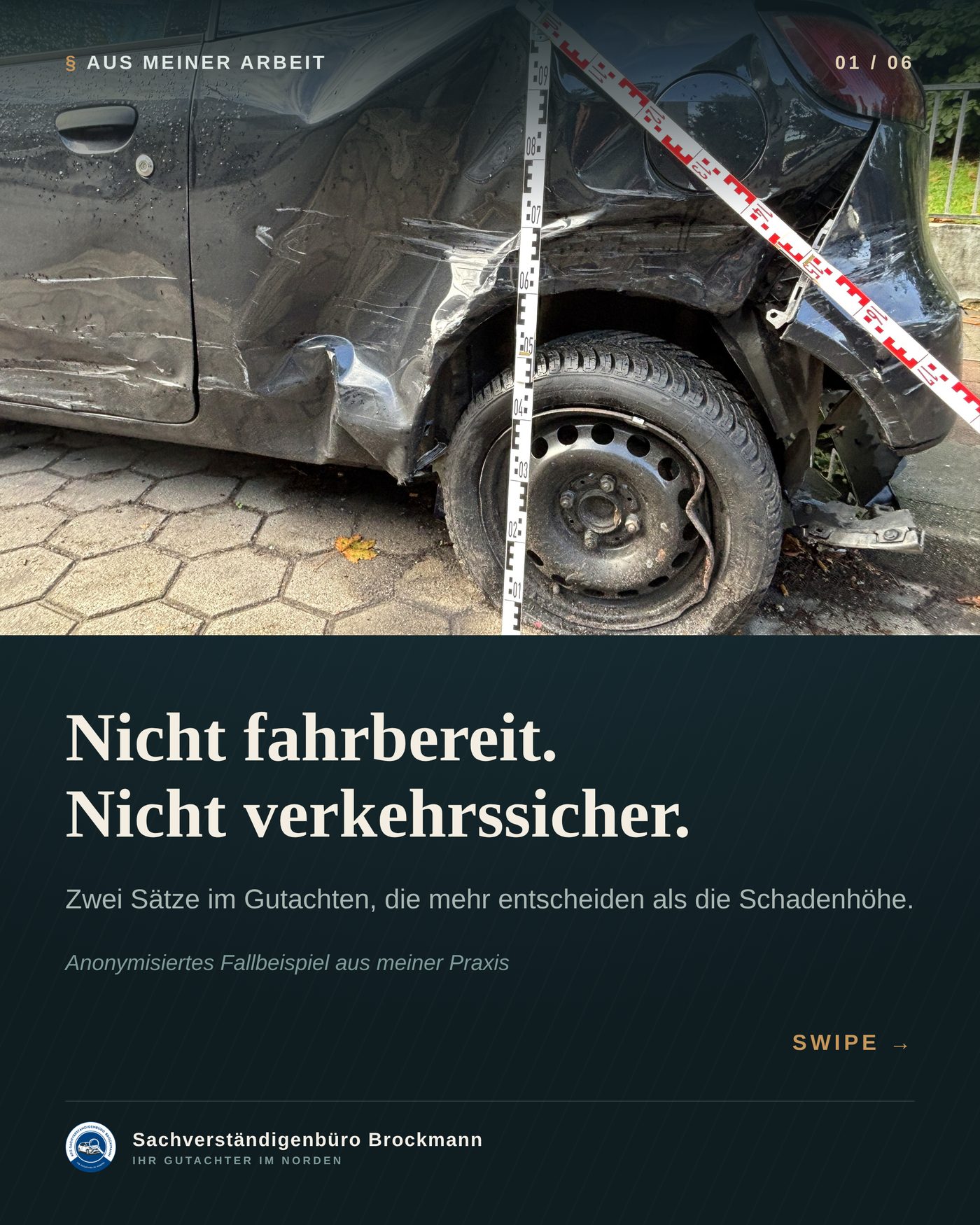 Mitsubishi Colt – nicht fahrbereit, nicht verkehrssicher &ndash; Dokumentation Seite 1 von 6